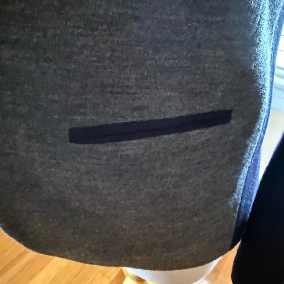 J.Crew Color Block Navy Blue and Grey Blazer - Picture 4 of 7